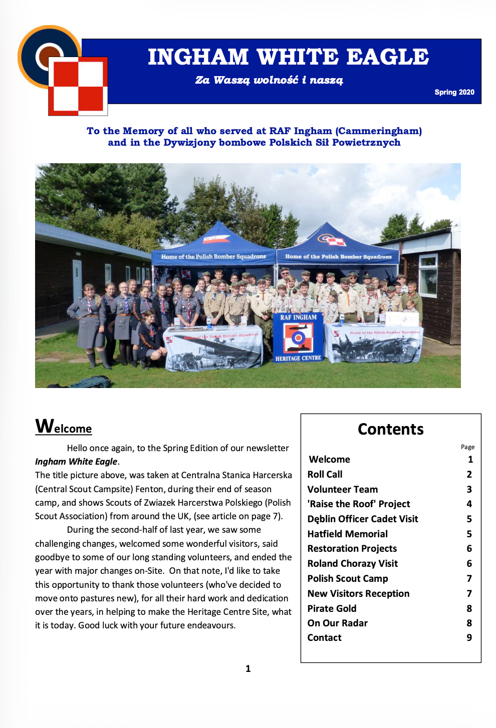 White Eagle Spring 2020