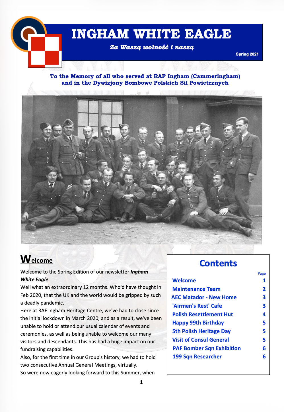 White Eagle Spring 2021